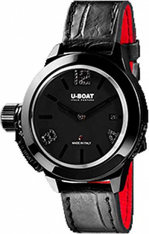 Review Replica U-BOAT Classico 40 IPB BLACK DIAMONDS 6951 watch - Click Image to Close